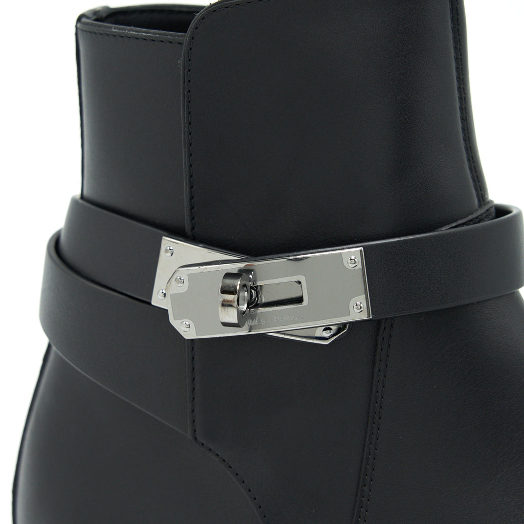 HERMES BOTTINE FEMME VEO VEAU BLACK