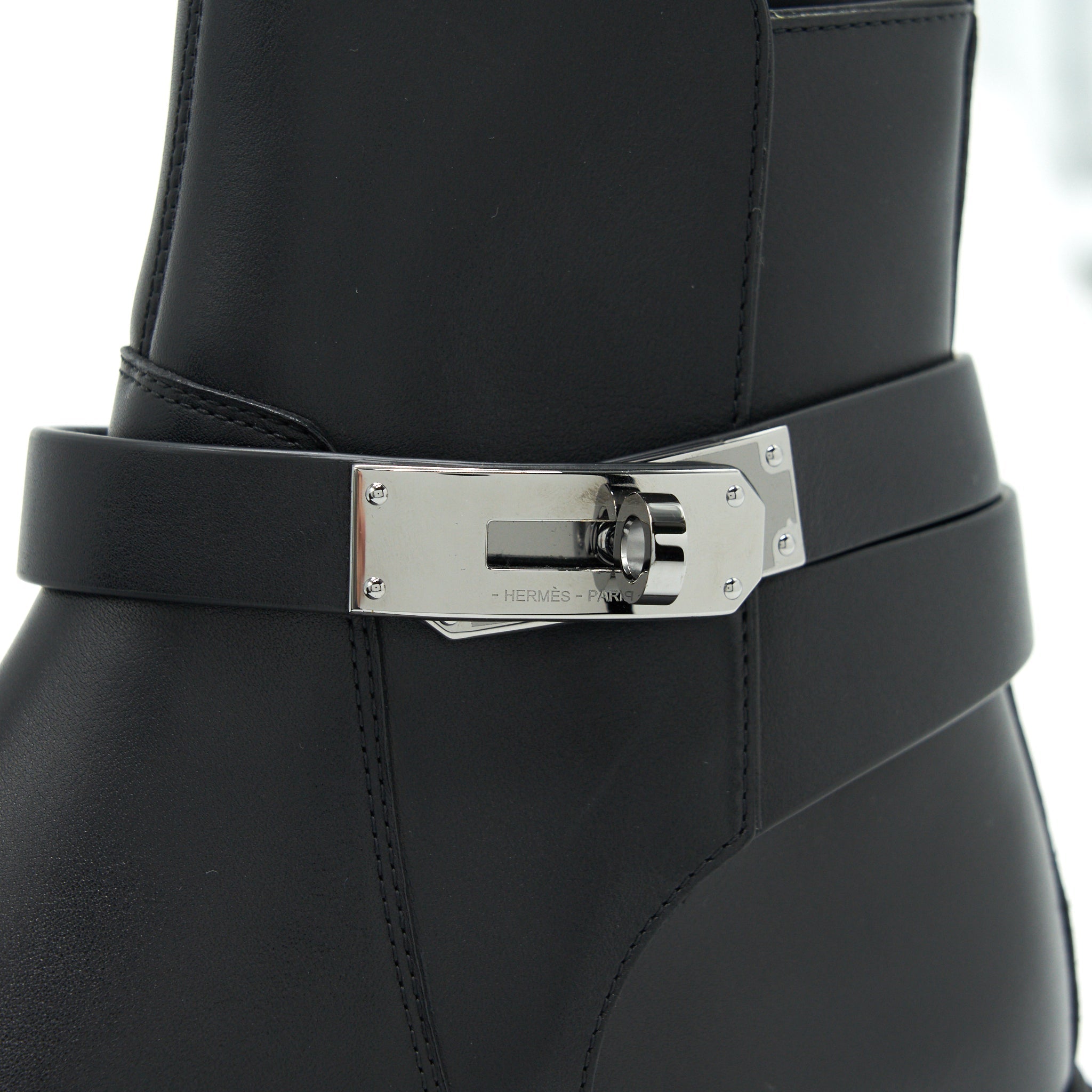 HERMES BOTTINE FEMME VEO VEAU BLACK