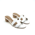 HERMES OASIS SANDAL BLANC