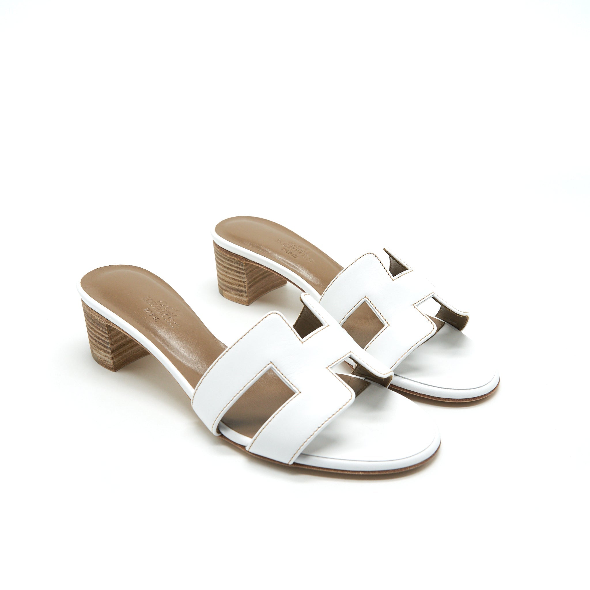 HERMES OASIS SANDAL BLANC
