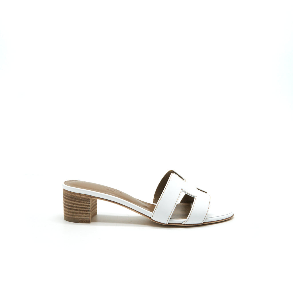 HERMES OASIS SANDAL BLANC