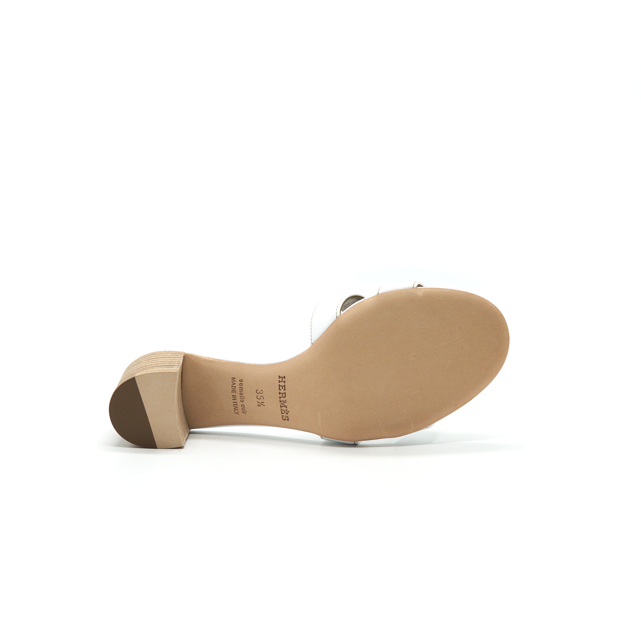 HERMES OASIS SANDAL BLANC
