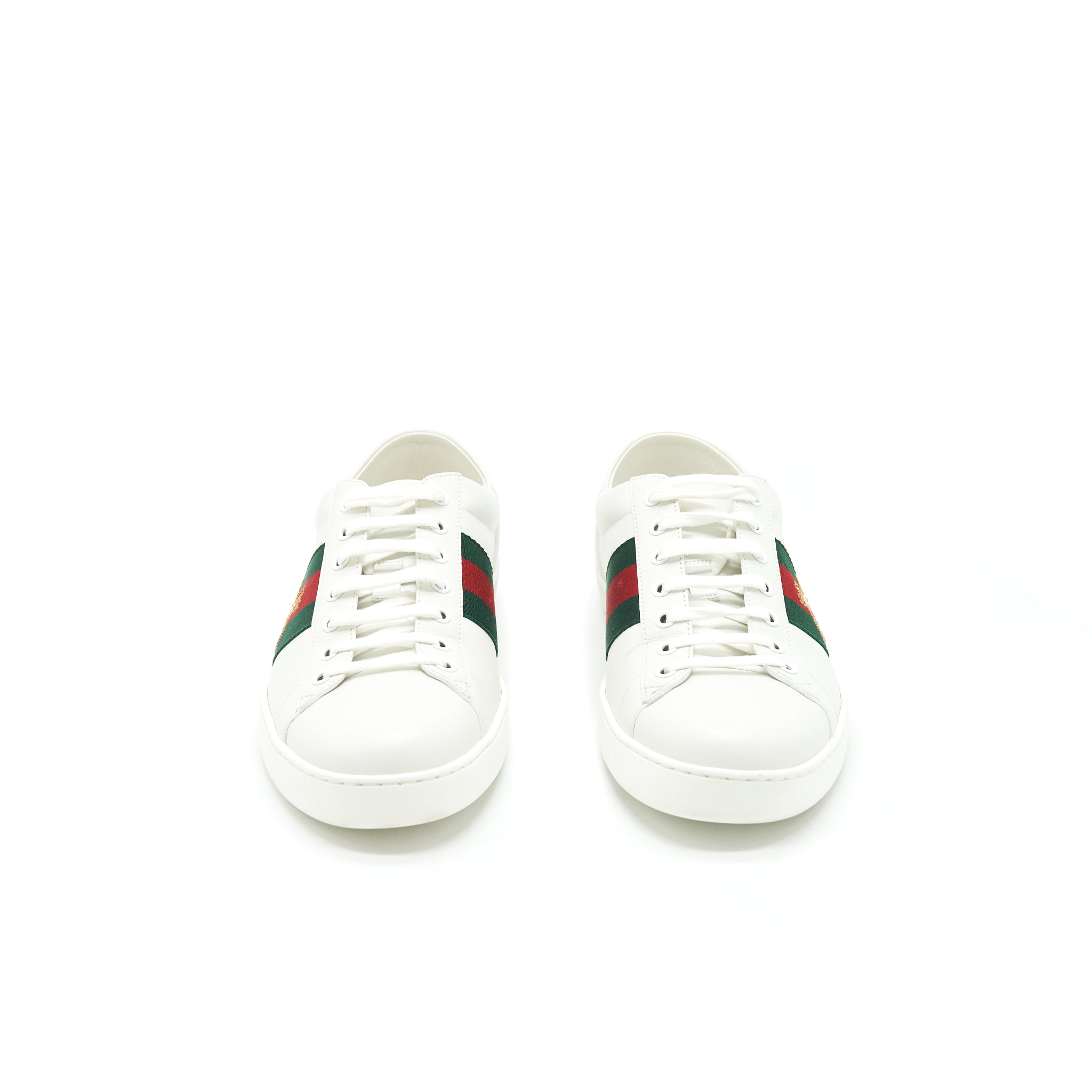 Gucci Men'S White Sneaker Bee Pattern