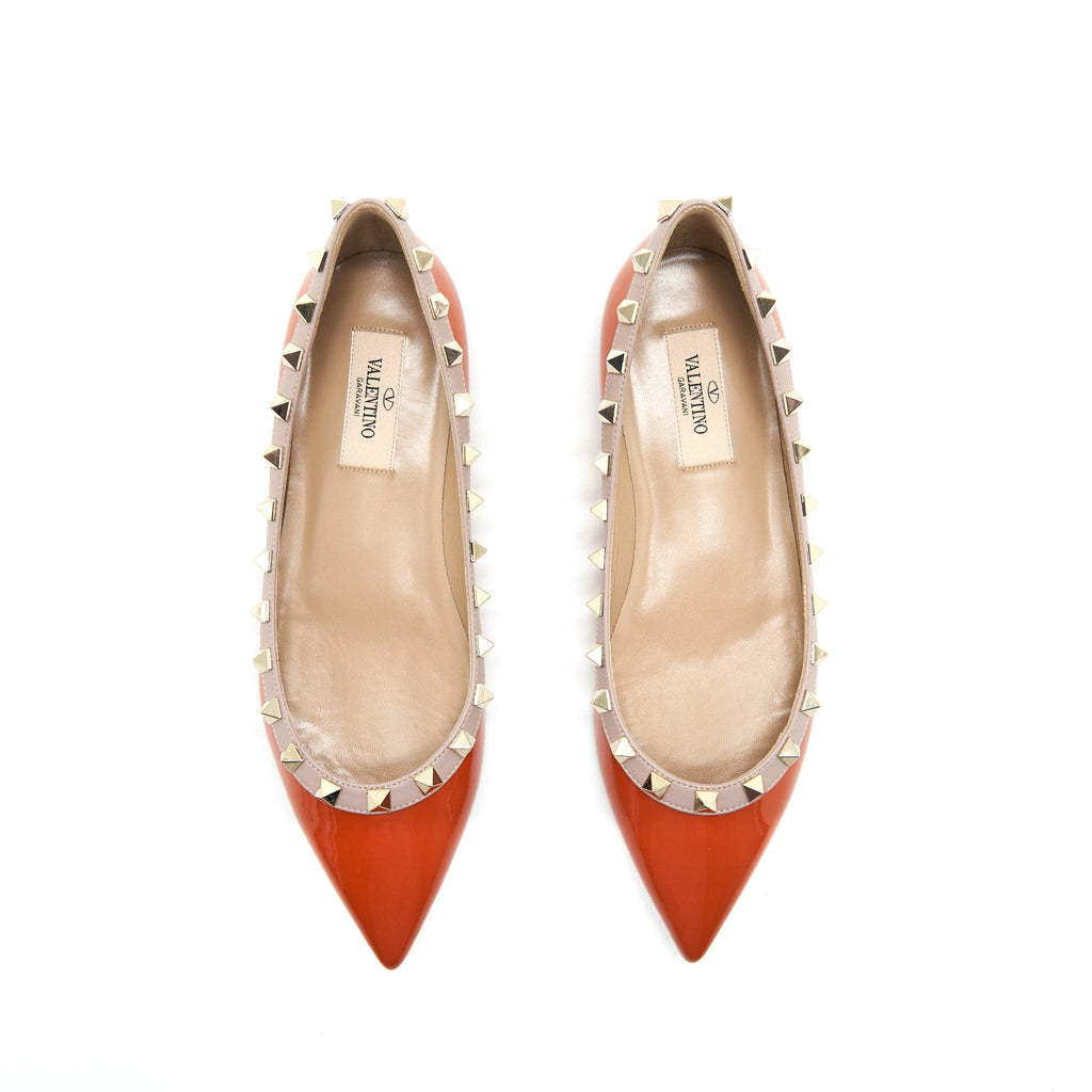VALENTINO GARAVANI ROCKSTUD BALLERINA SHOES