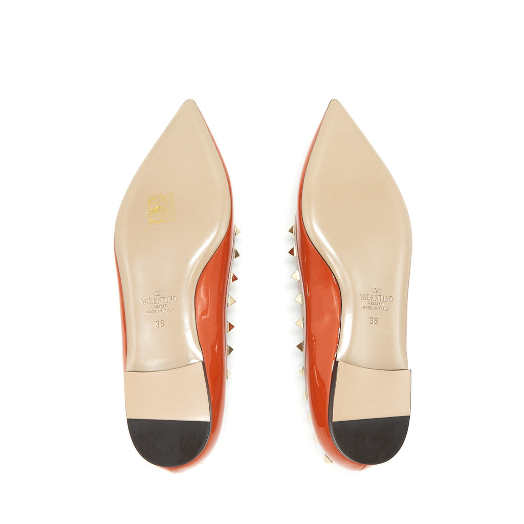 VALENTINO GARAVANI ROCKSTUD BALLERINA SHOES