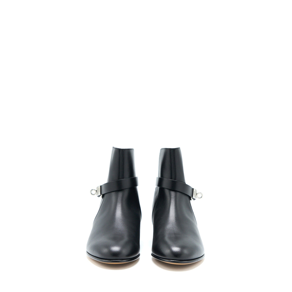 HERMES NEO ANKLE BOOTS CALFSKIN BLACK SHW