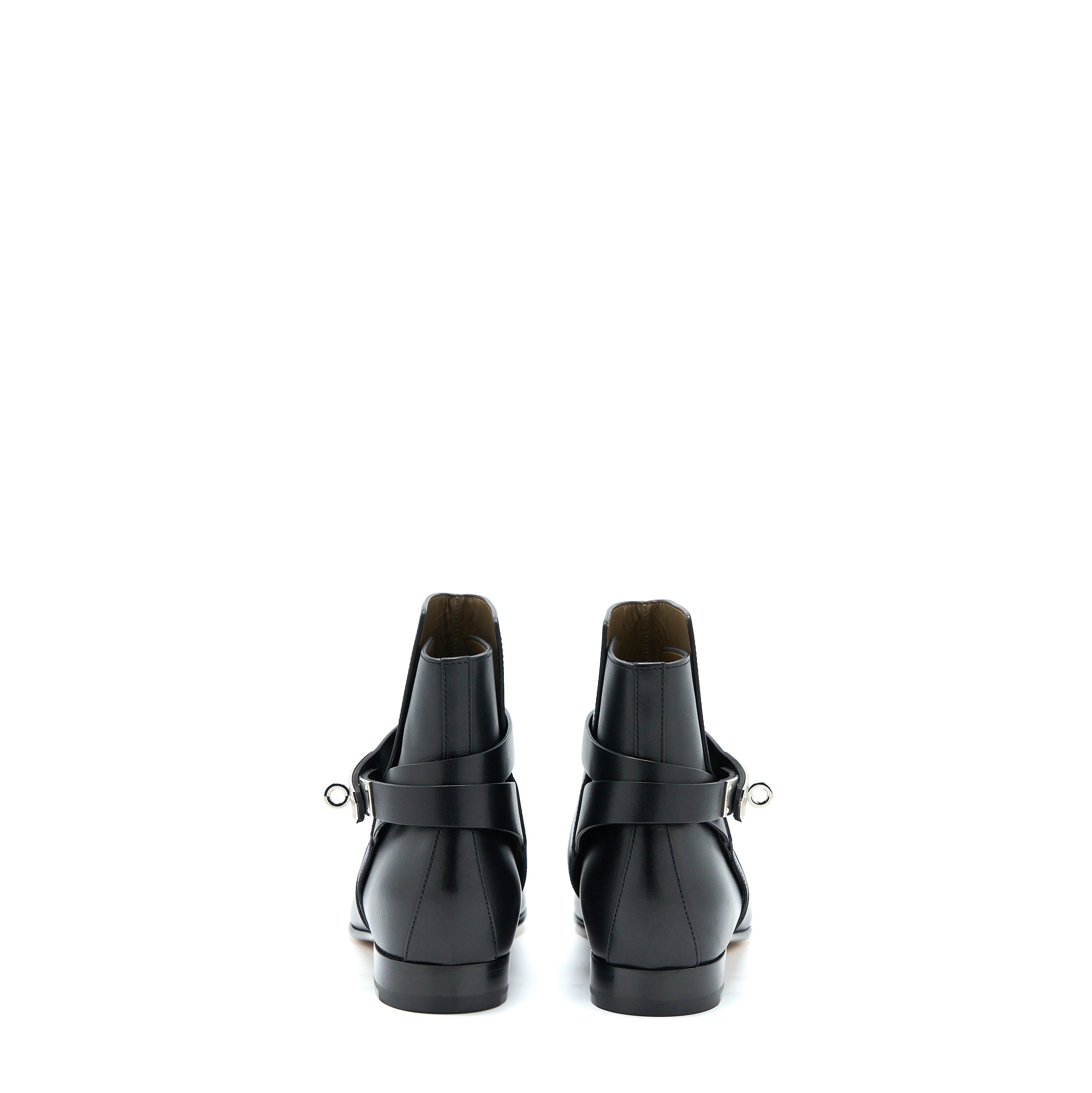 HERMES NEO ANKLE BOOTS CALFSKIN BLACK SHW