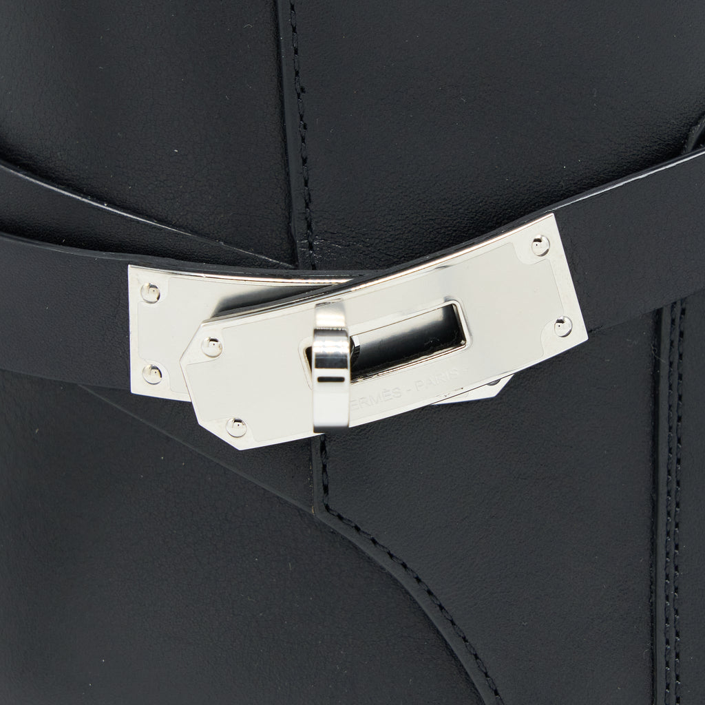 HERMES NEO ANKLE BOOTS CALFSKIN BLACK SHW