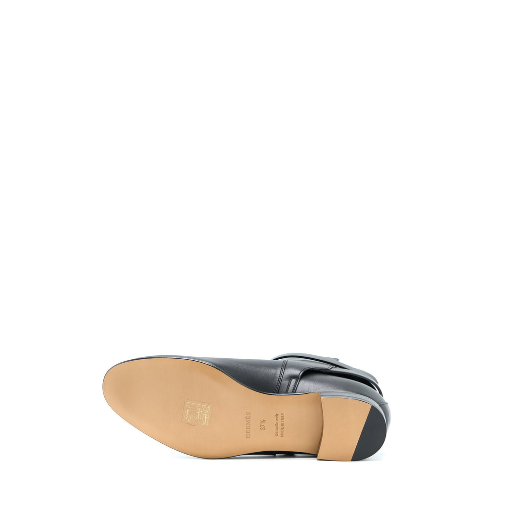 HERMES NEO ANKLE BOOTS CALFSKIN BLACK SHW