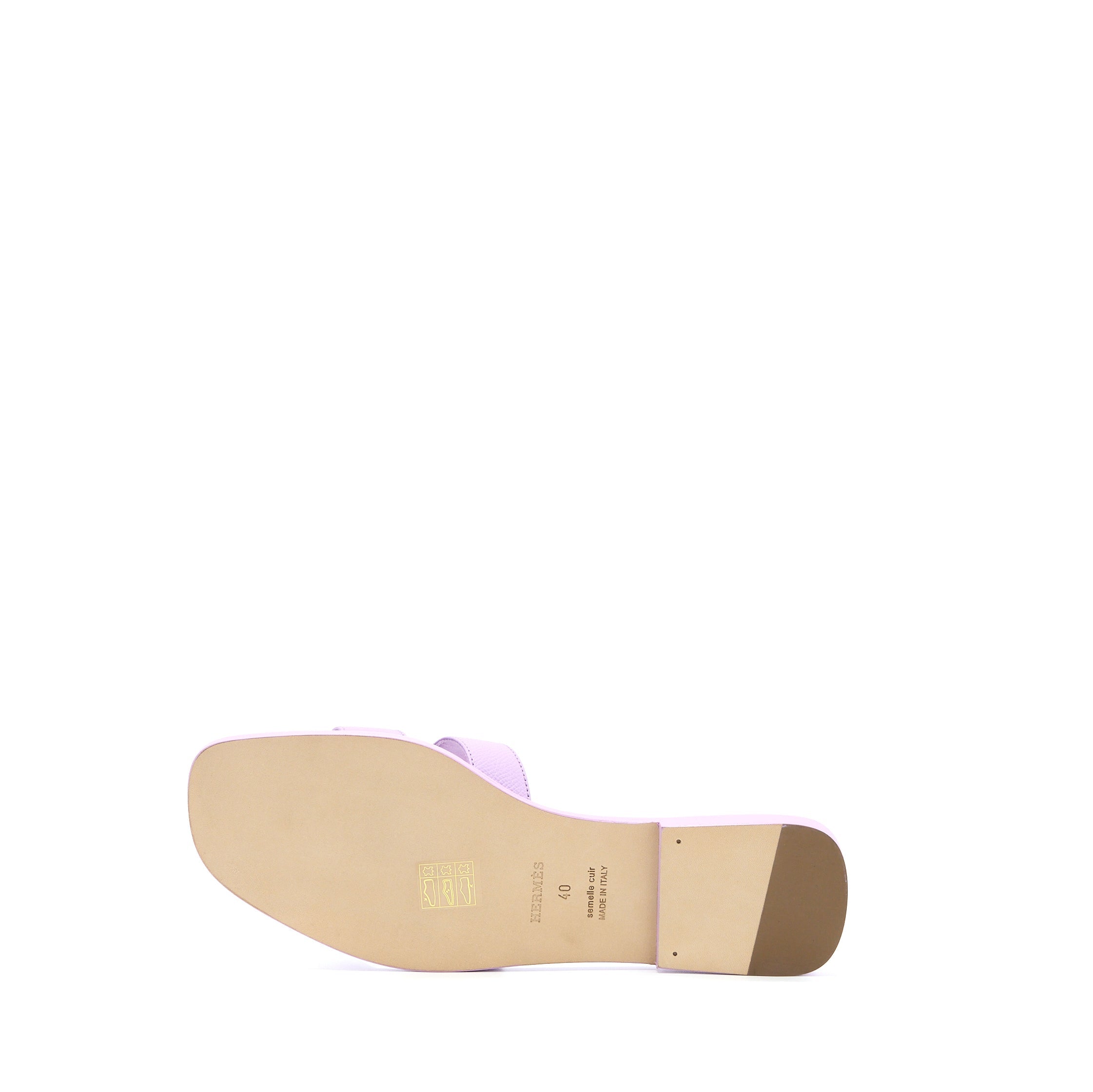 HERMES ORAN SANDAL EPSOM VIOLET AMETHYST