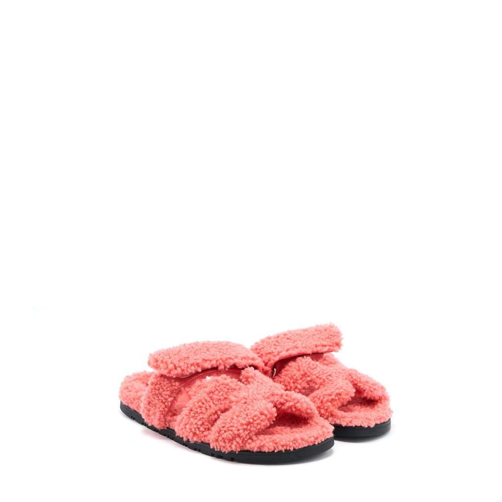 HERMES CHYPRE SANDAL LAINEE ROSE DU DESERT