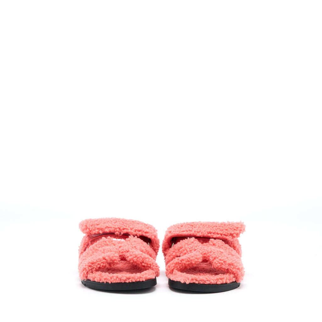 HERMES CHYPRE SANDAL LAINEE ROSE DU DESERT