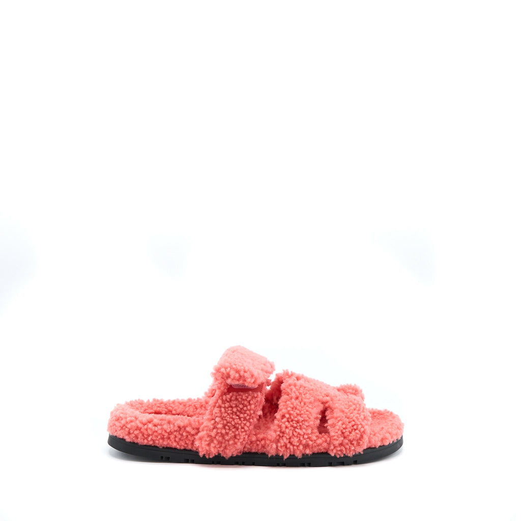 HERMES CHYPRE SANDAL LAINEE ROSE DU DESERT
