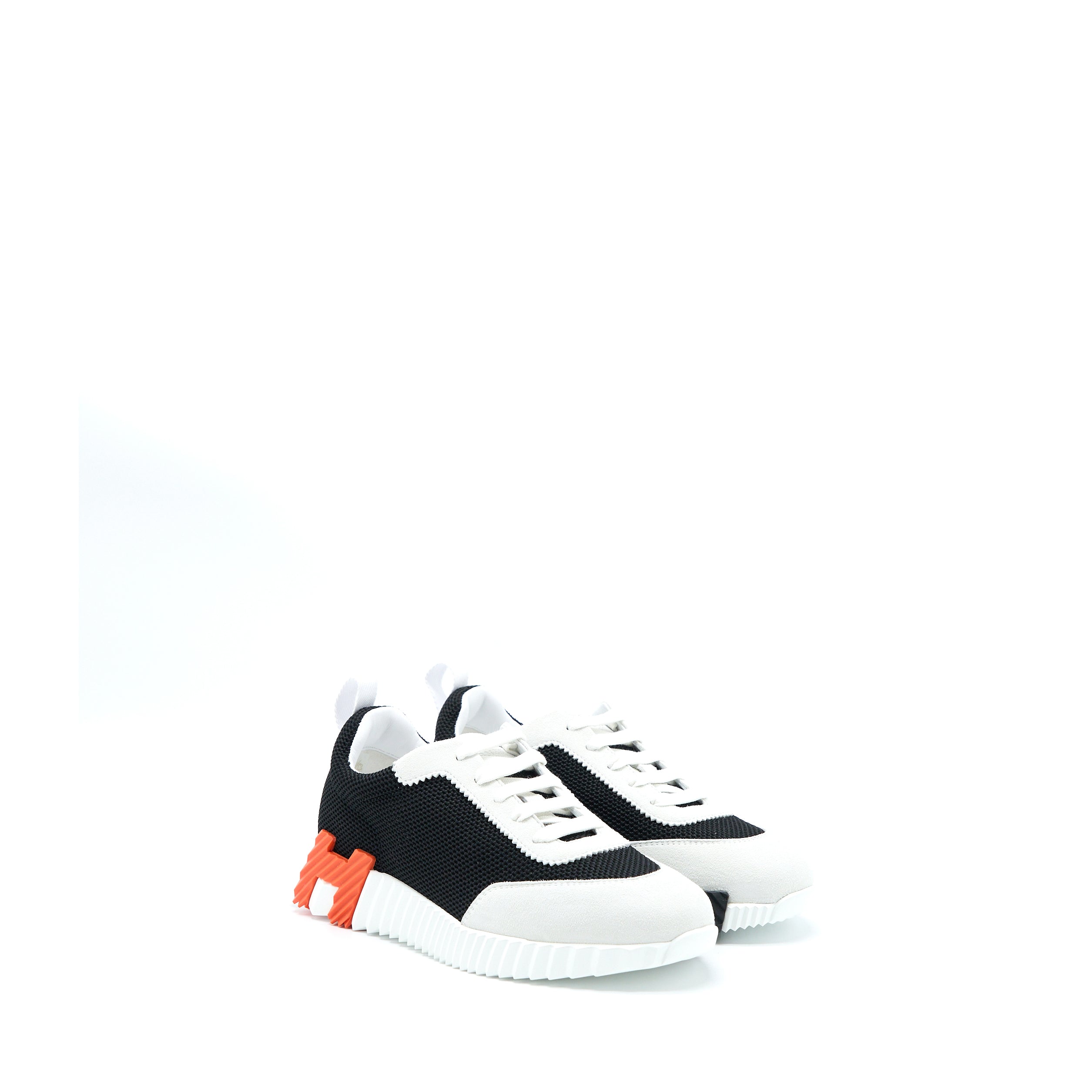 HERMES BOUNCING SNEAKER BLACK/WHITE/ORANGE