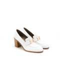 HERMES DAUPHINE LOAFER BLANC RGHW