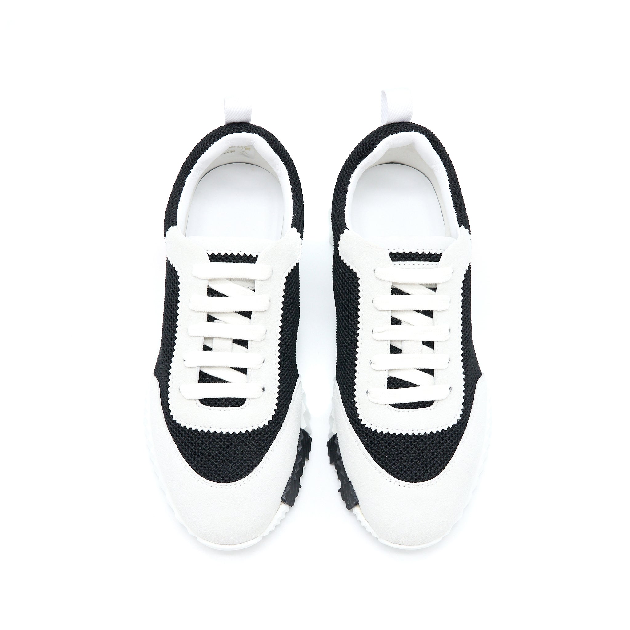 HERMES BOUNCING SNEAKER BLACK/WHITE/ORANGE
