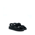 CHANEL DAD SANDALS WITH CRYSTAL LOGO BLACK/MULTICOLOURED