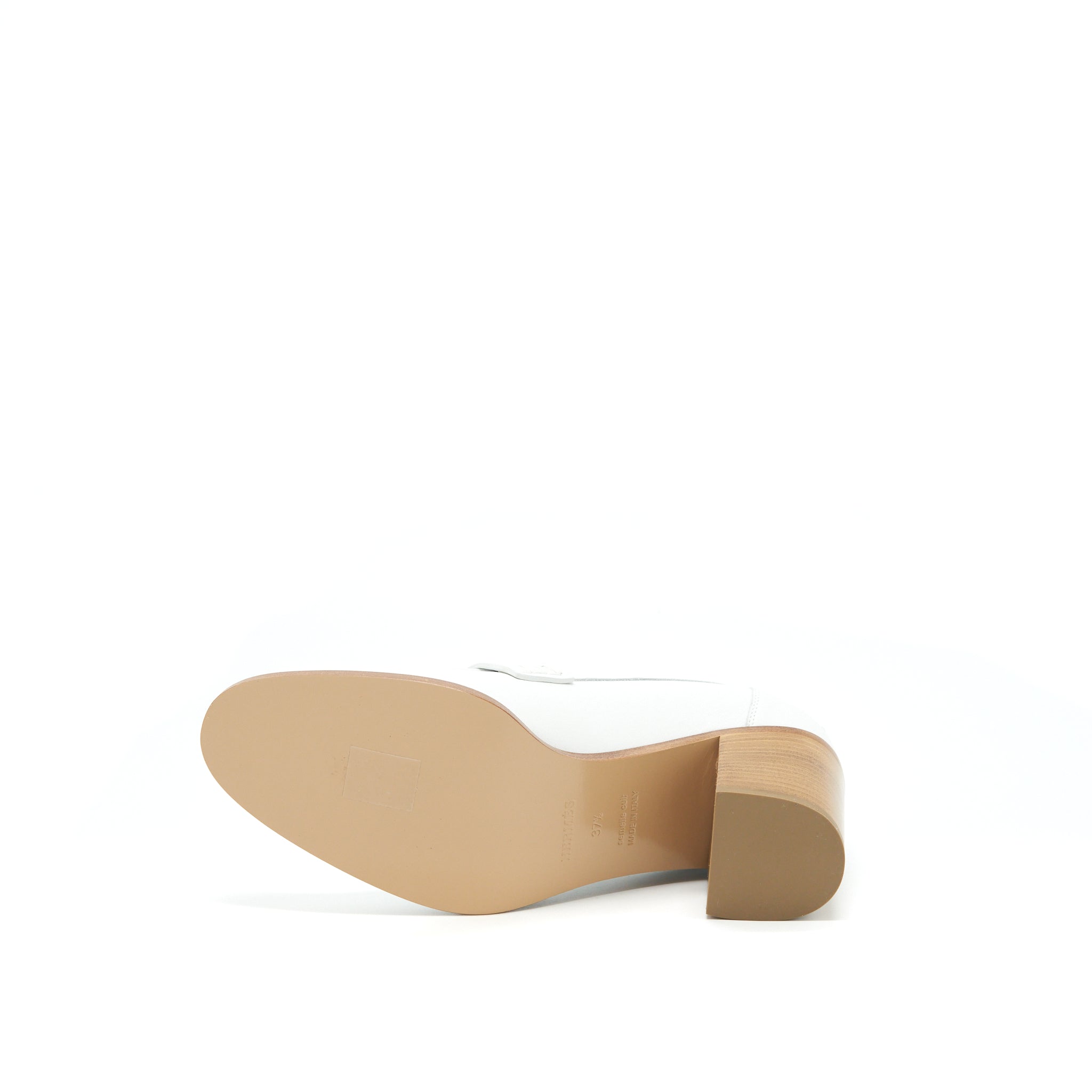 HERMES DAUPHINE LOAFER BLANC RGHW