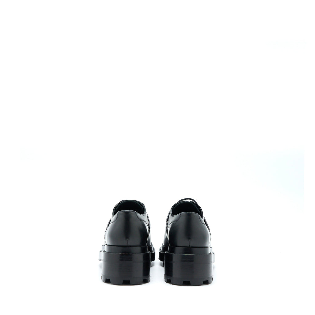 HERMES RICHELIEU DERBY FIRST LOAFER CALFSKIN GLACE BLACK SHW