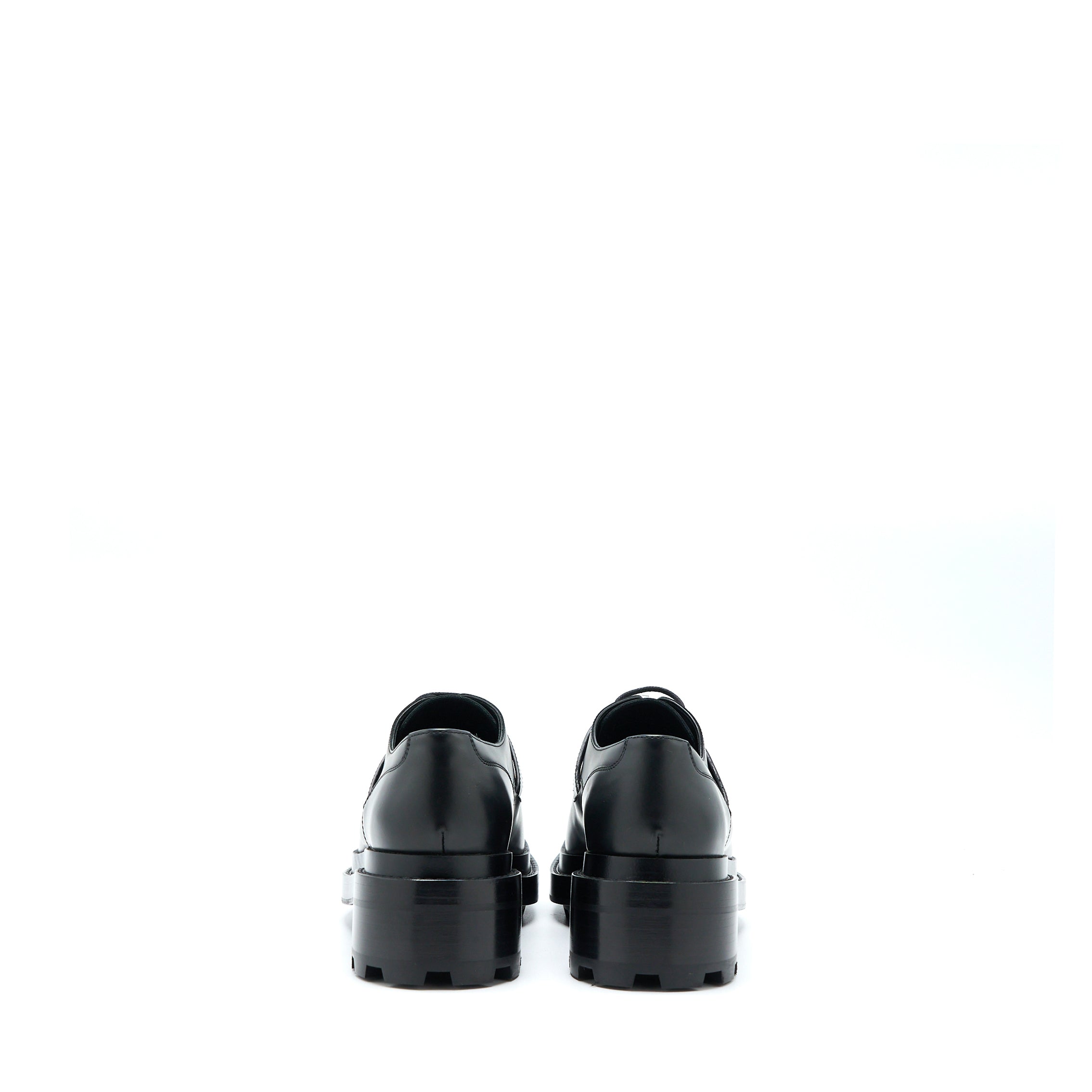 HERMES RICHELIEU DERBY FIRST LOAFER CALFSKIN GLACE BLACK SHW