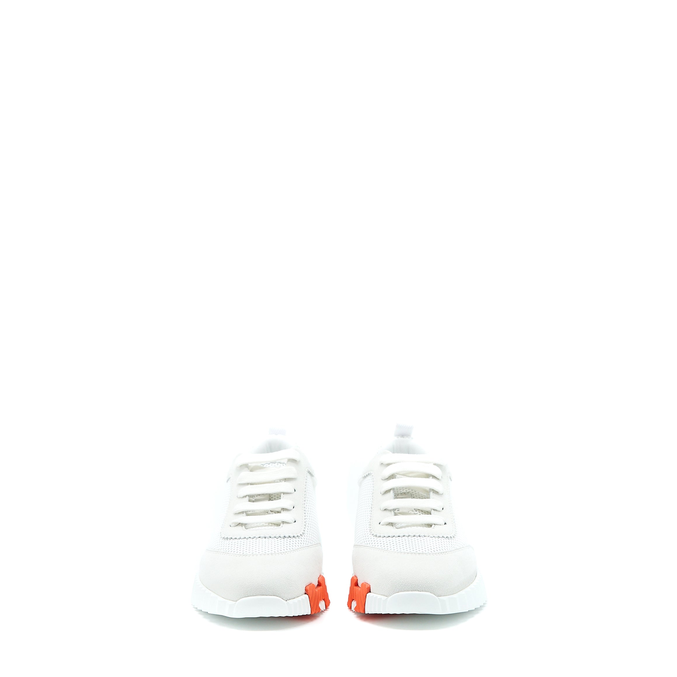 HERMES FEMME BOUNCING SNEAKER SUEDE/GOATSKIN WHITE/MULTICOLOUR