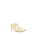 BOTTEGA VENETA STRETCH LACE-UP SANDALS LAMBSKIN WHITE