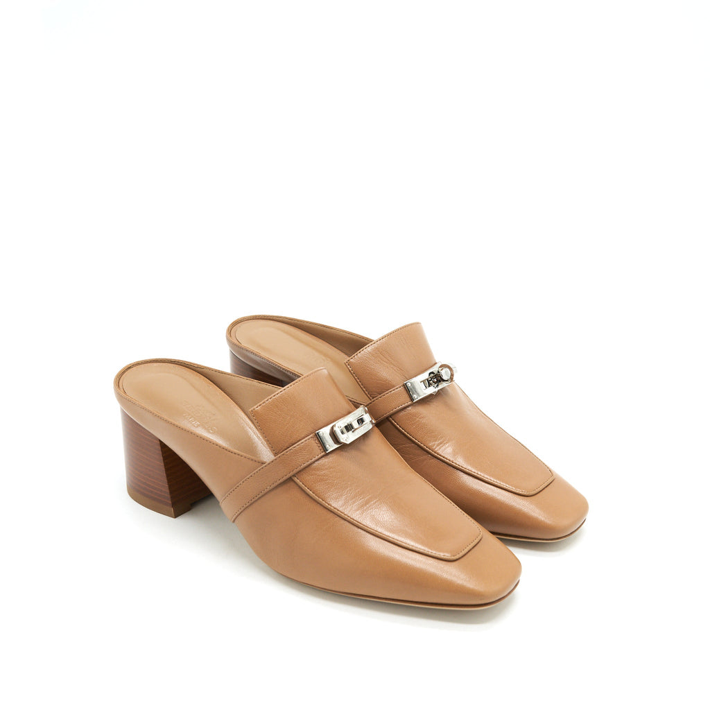 HERMES BLOSSOM MULE GOLD SHW