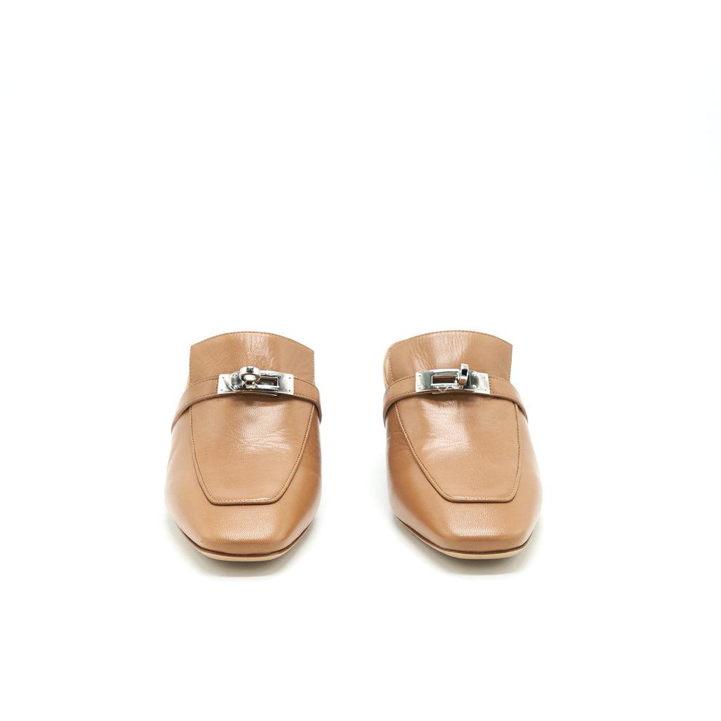 HERMES BLOSSOM MULE GOLD SHW