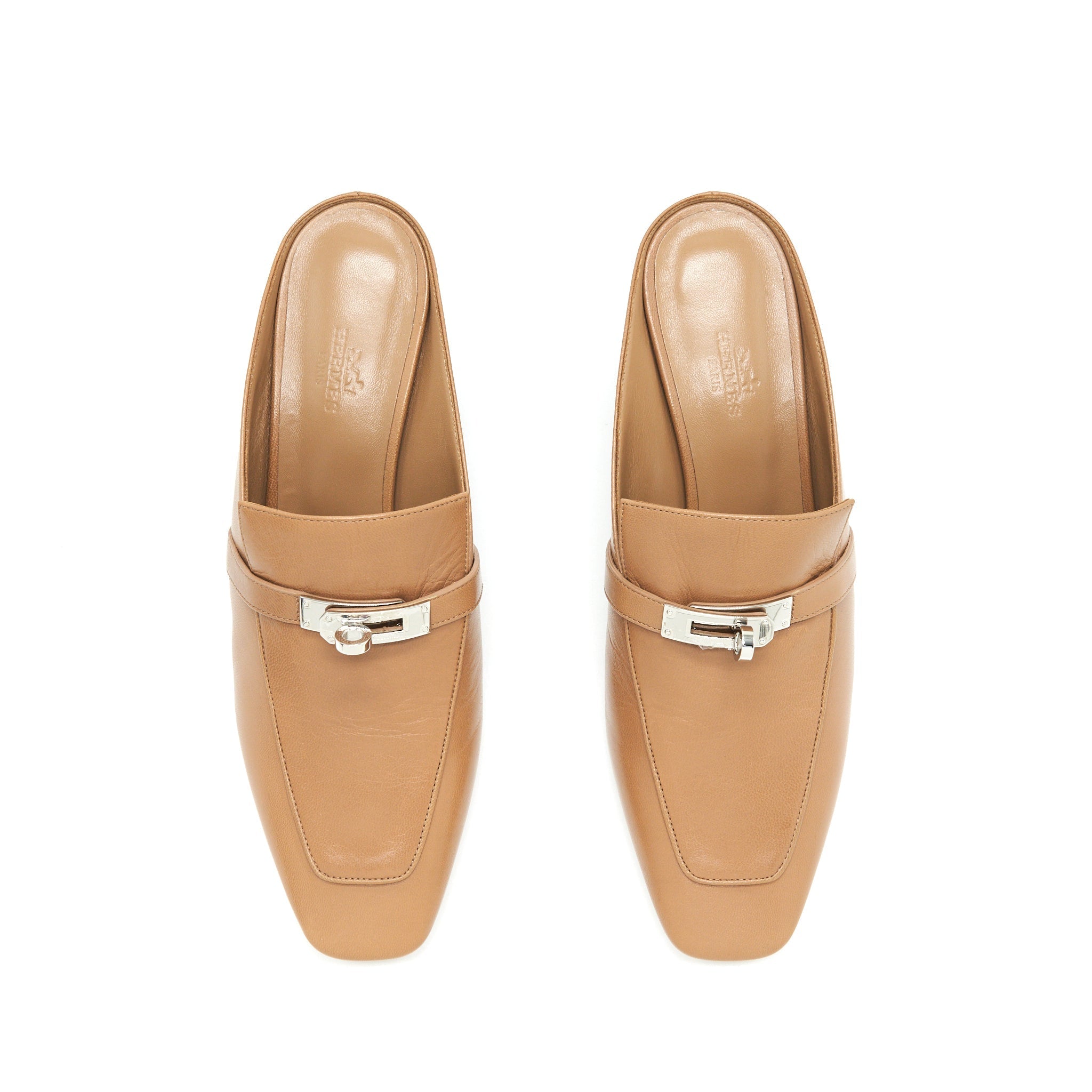 HERMES BLOSSOM MULE GOLD SHW
