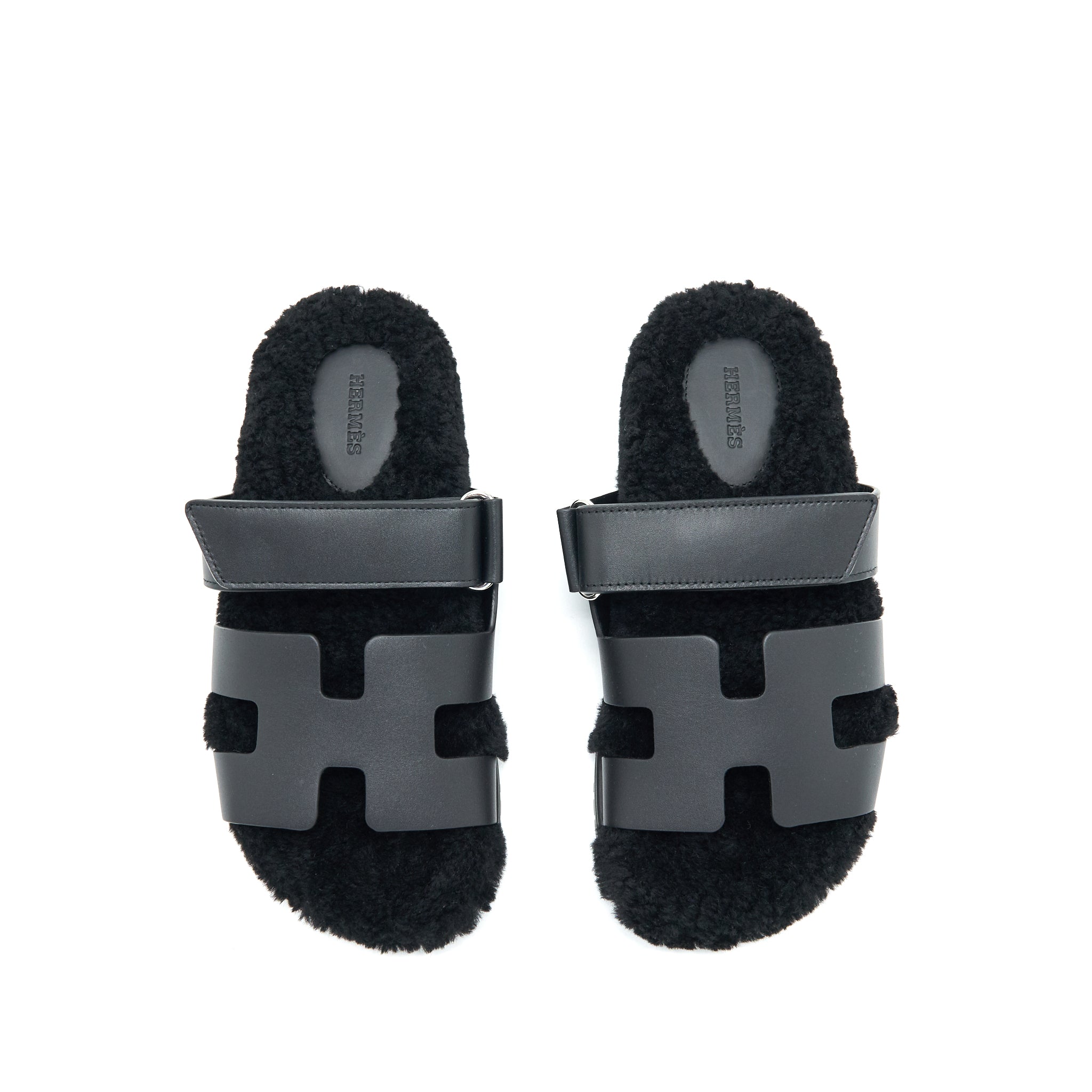 HERMES CHYPRE SANDAL BLACK