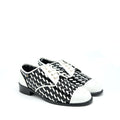 CHANEL PATENT BLACK/WHITE LOAFER