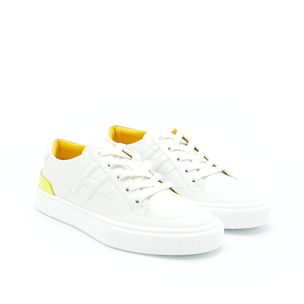 HERMES DEEP SNEAKER BLANC/LIME
