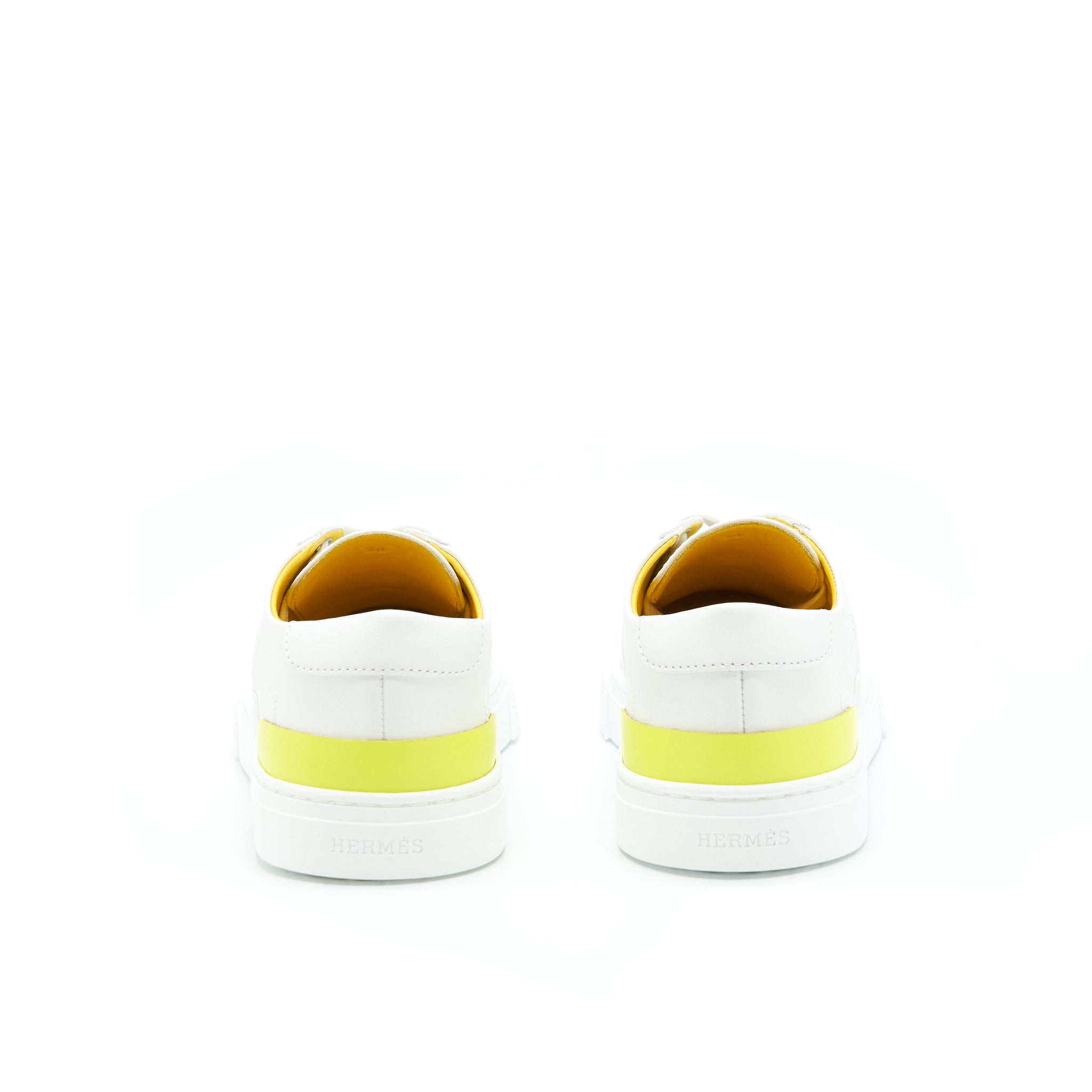 HERMES DEEP SNEAKER BLANC/LIME