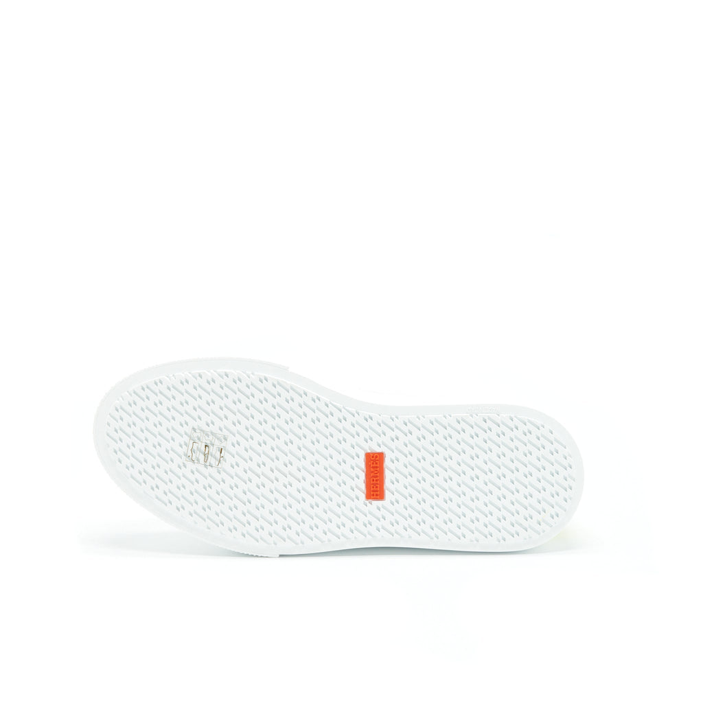 HERMES DEEP SNEAKER BLANC/LIME
