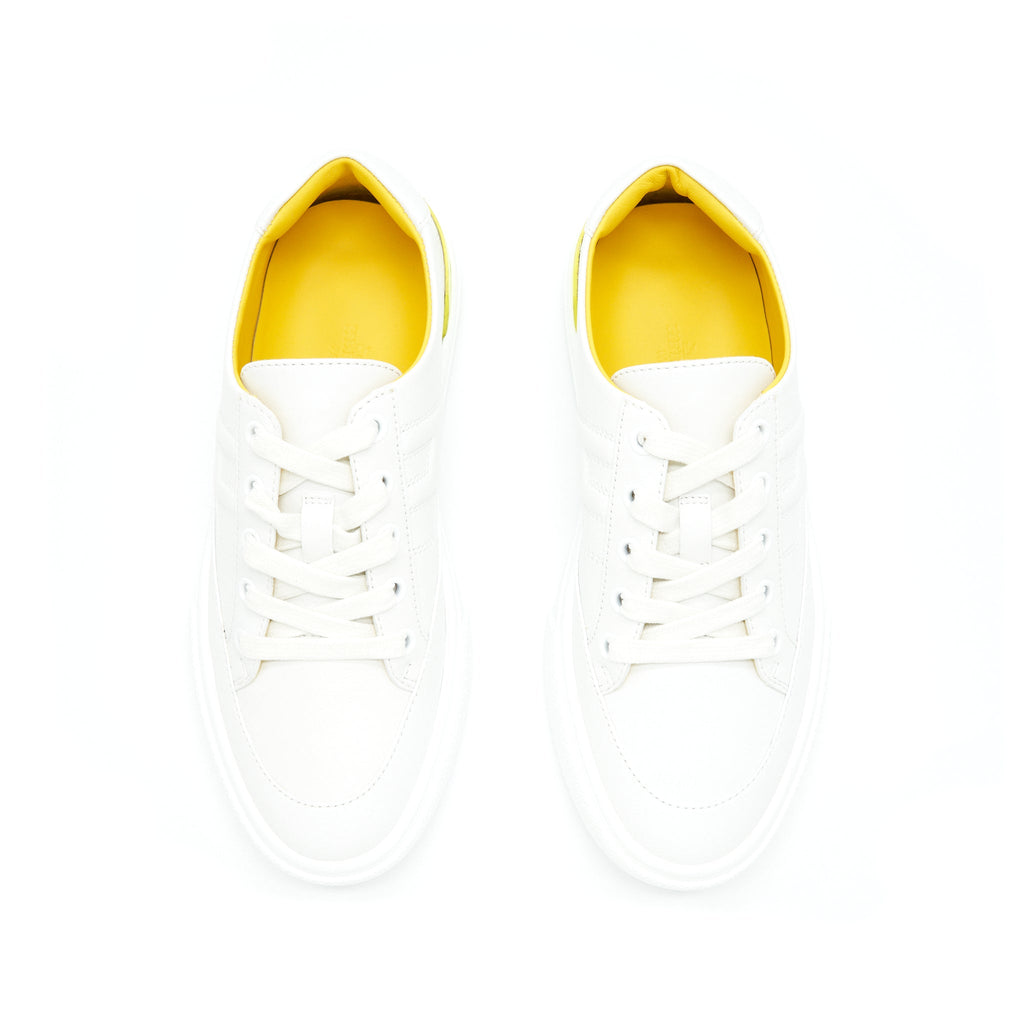 HERMES DEEP SNEAKER BLANC/LIME