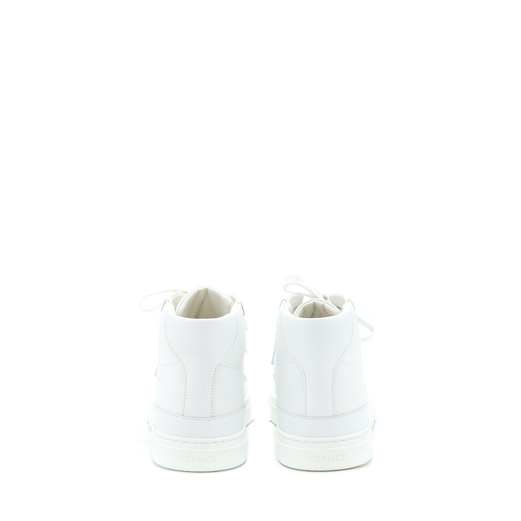 HERMES DAYDREAM SNEAKER KELLY BUCKLE CALFSKIN BLANC LGHW