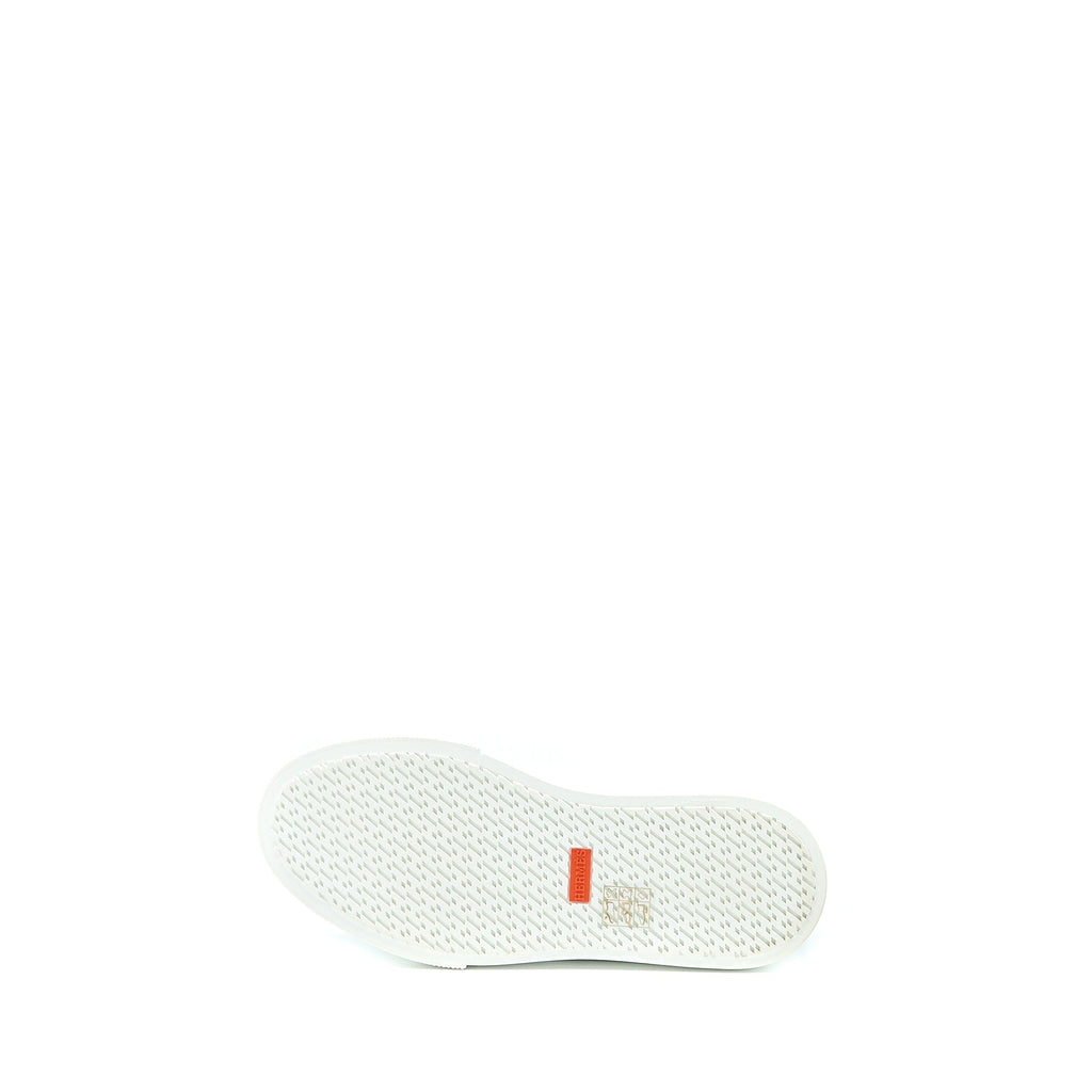 HERMES DAYDREAM SNEAKER KELLY BUCKLE CALFSKIN BLANC LGHW