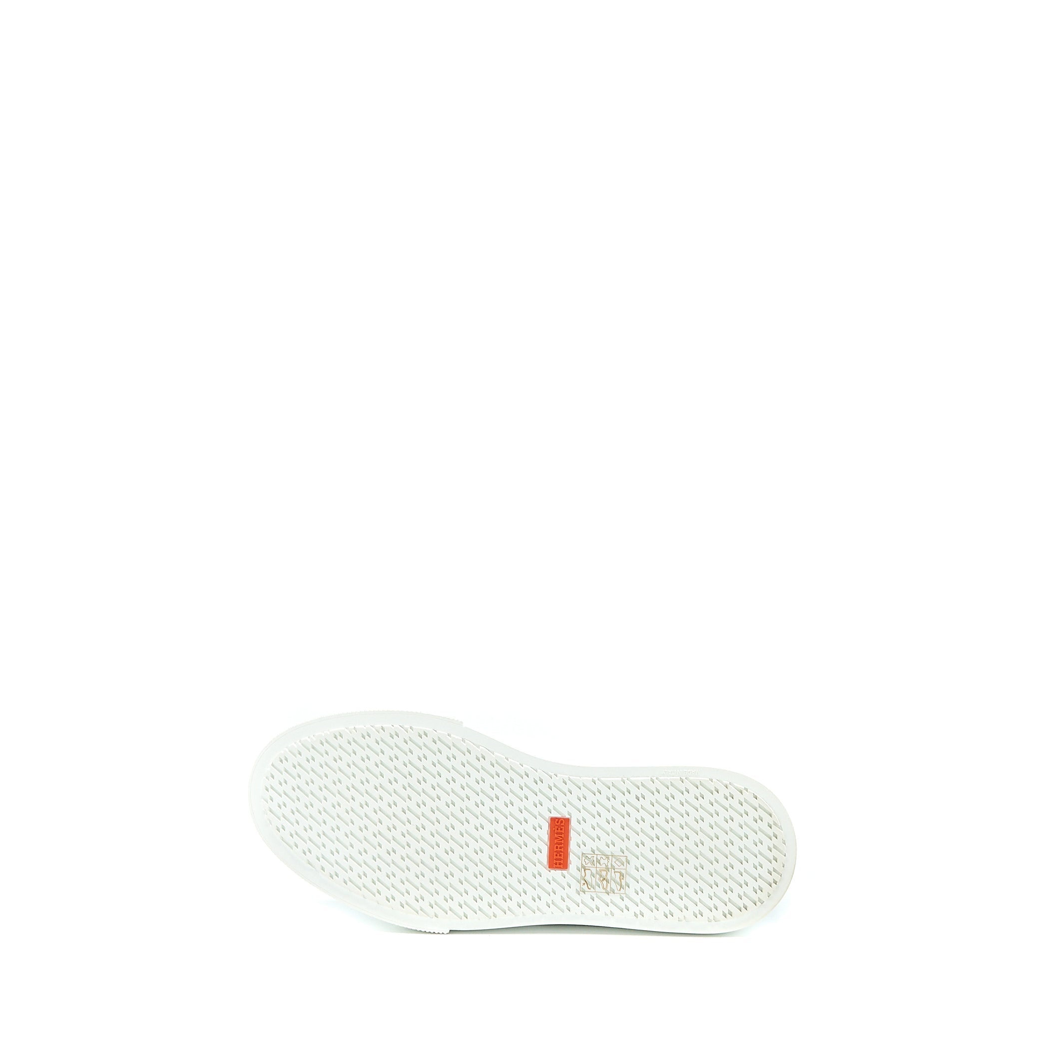 HERMES DAYDREAM SNEAKER KELLY BUCKLE CALFSKIN BLANC LGHW
