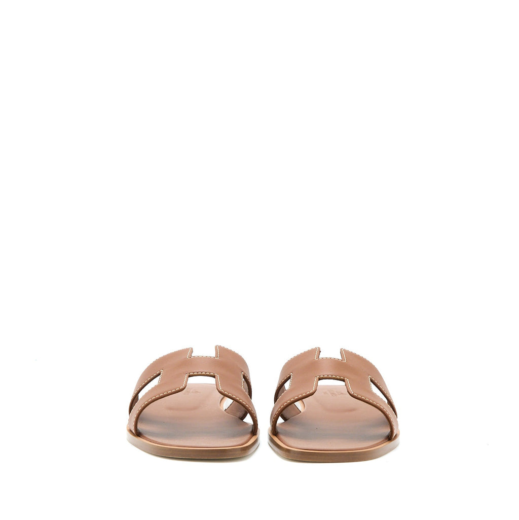 HERMES ORAN SANDAL CALFSKIN GOLD