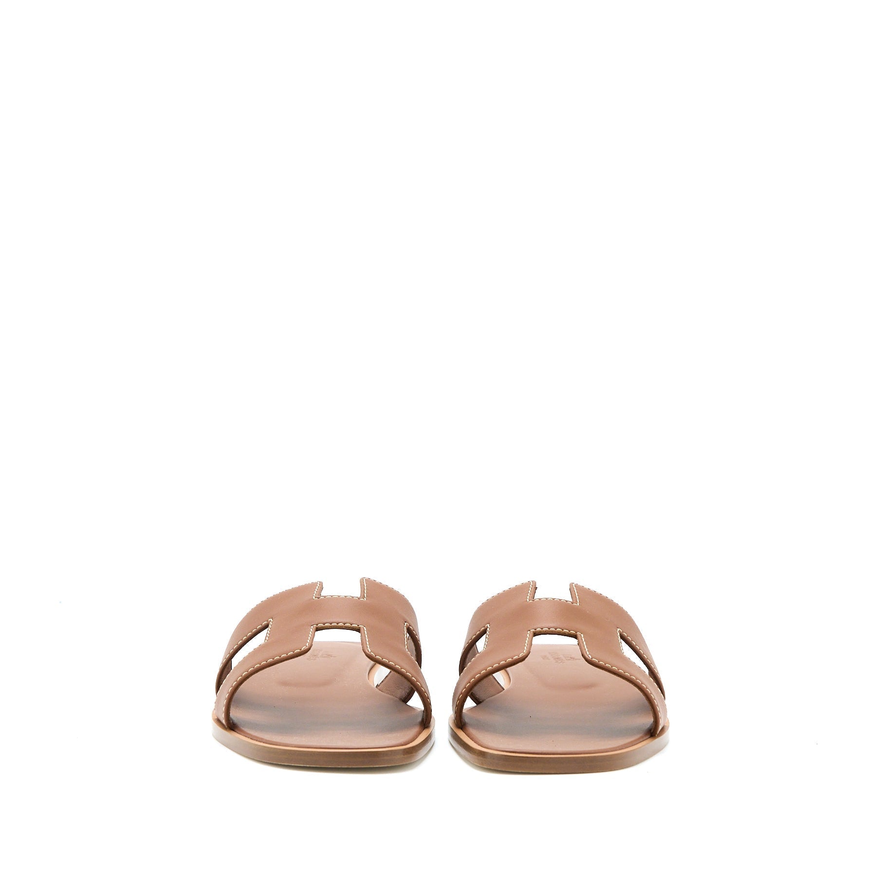 HERMES ORAN SANDAL CALFSKIN GOLD