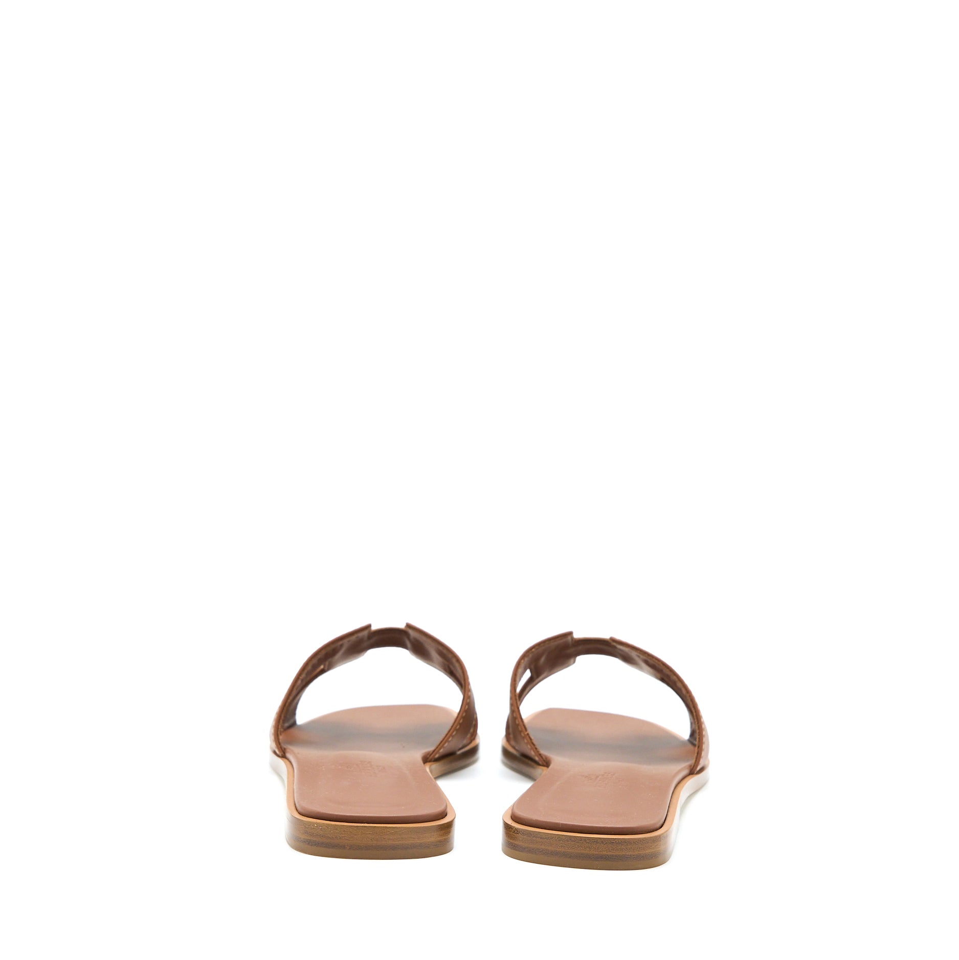 HERMES ORAN SANDAL CALFSKIN GOLD