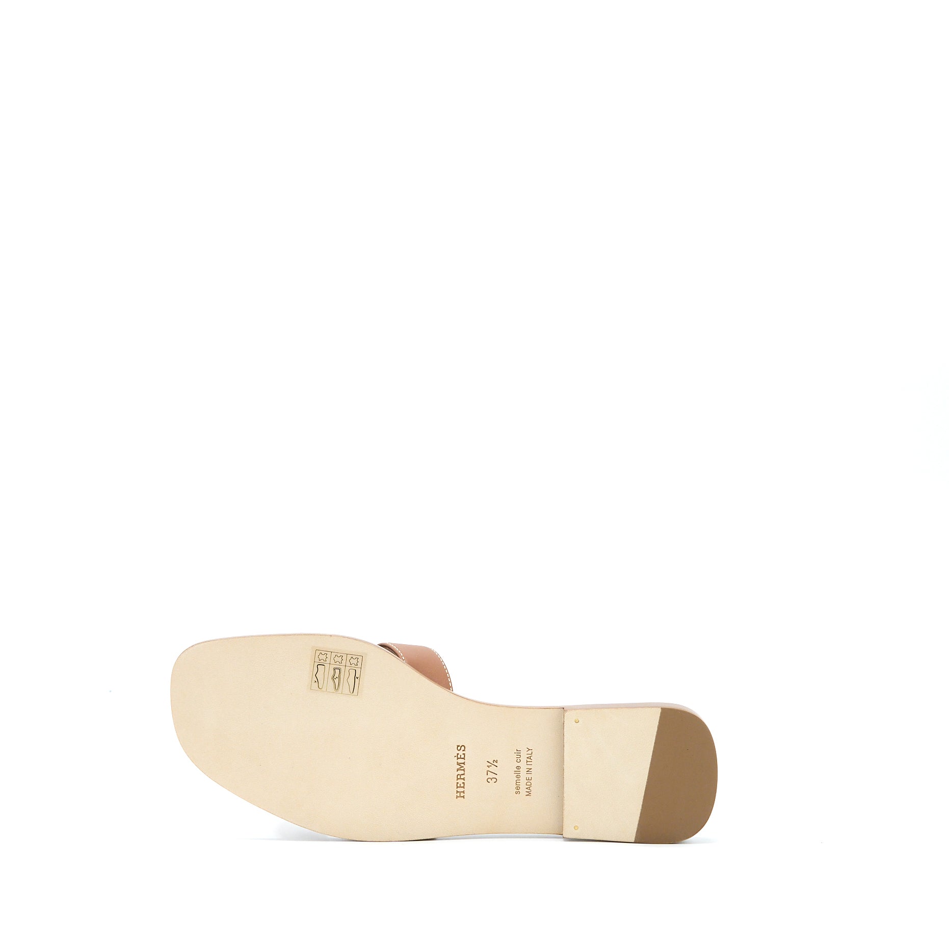 HERMES ORAN SANDAL CALFSKIN GOLD