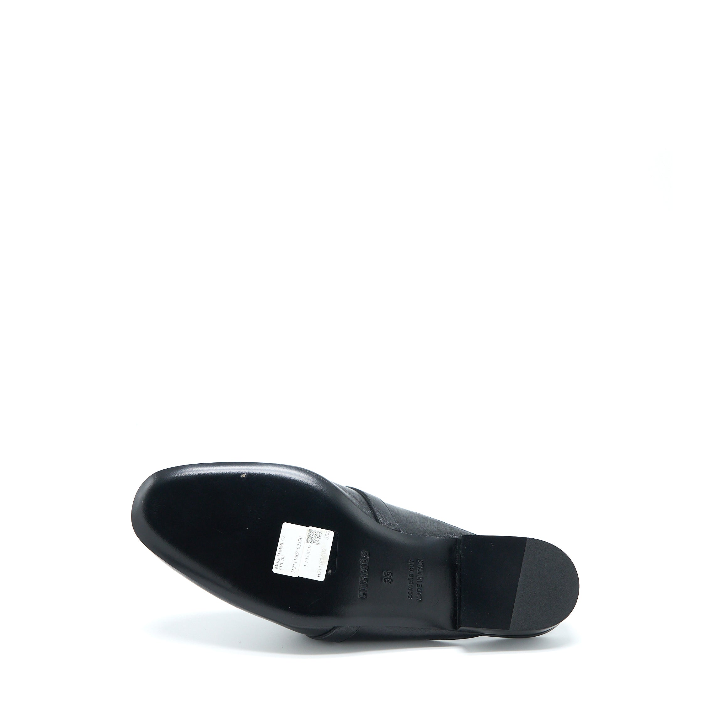 HERMES OZ MULE CALFSKIN BLACK/MULTICOLOUR GHW