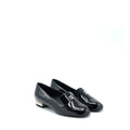 CHANEL LOAFER WITH PEARL/PATENT BLACK SHW