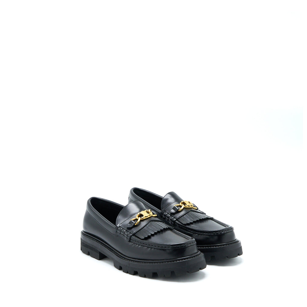 CELINE TRIOMPHE CHUNKY LOAFER CALFSKIN BLACK GHW