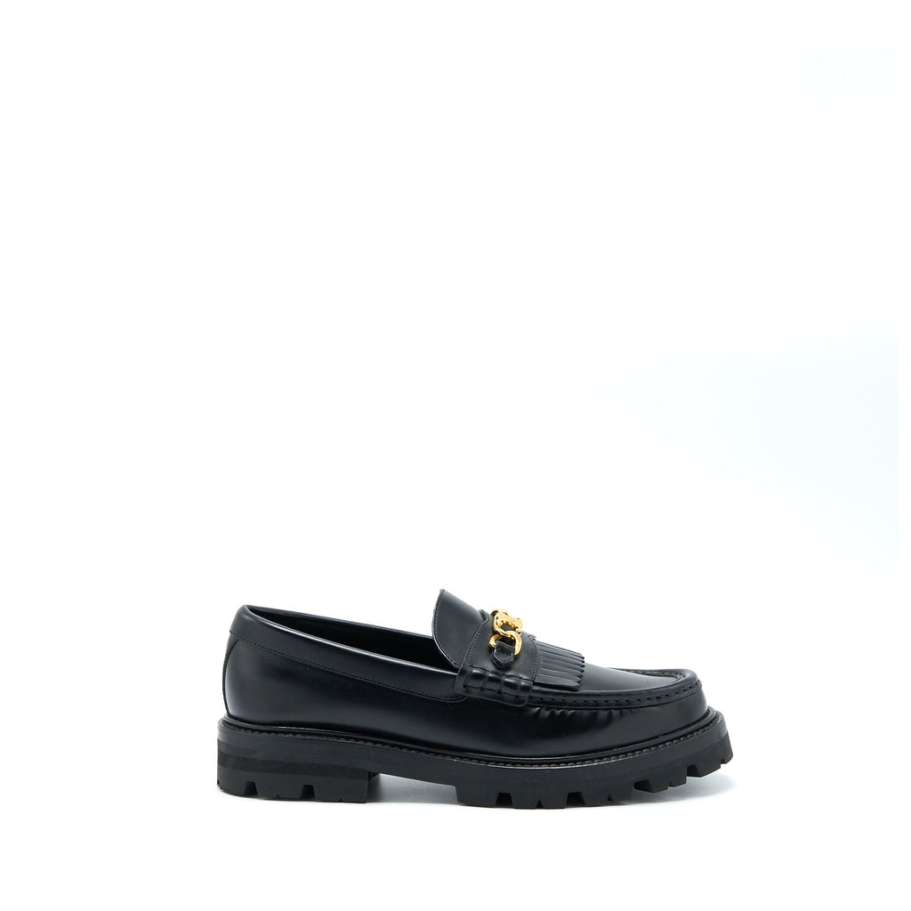 CELINE TRIOMPHE CHUNKY LOAFER CALFSKIN BLACK GHW