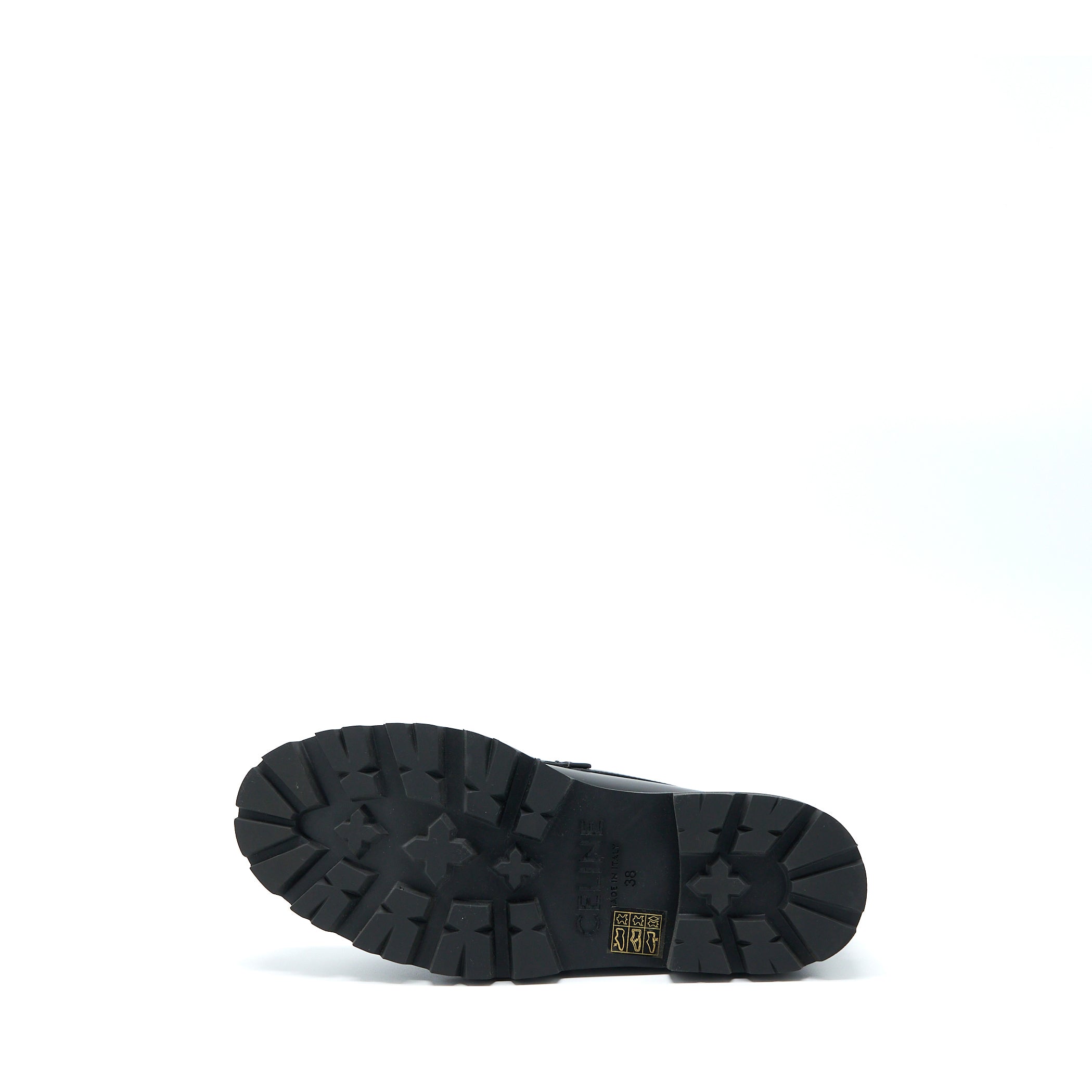 CELINE TRIOMPHE CHUNKY LOAFER CALFSKIN BLACK GHW