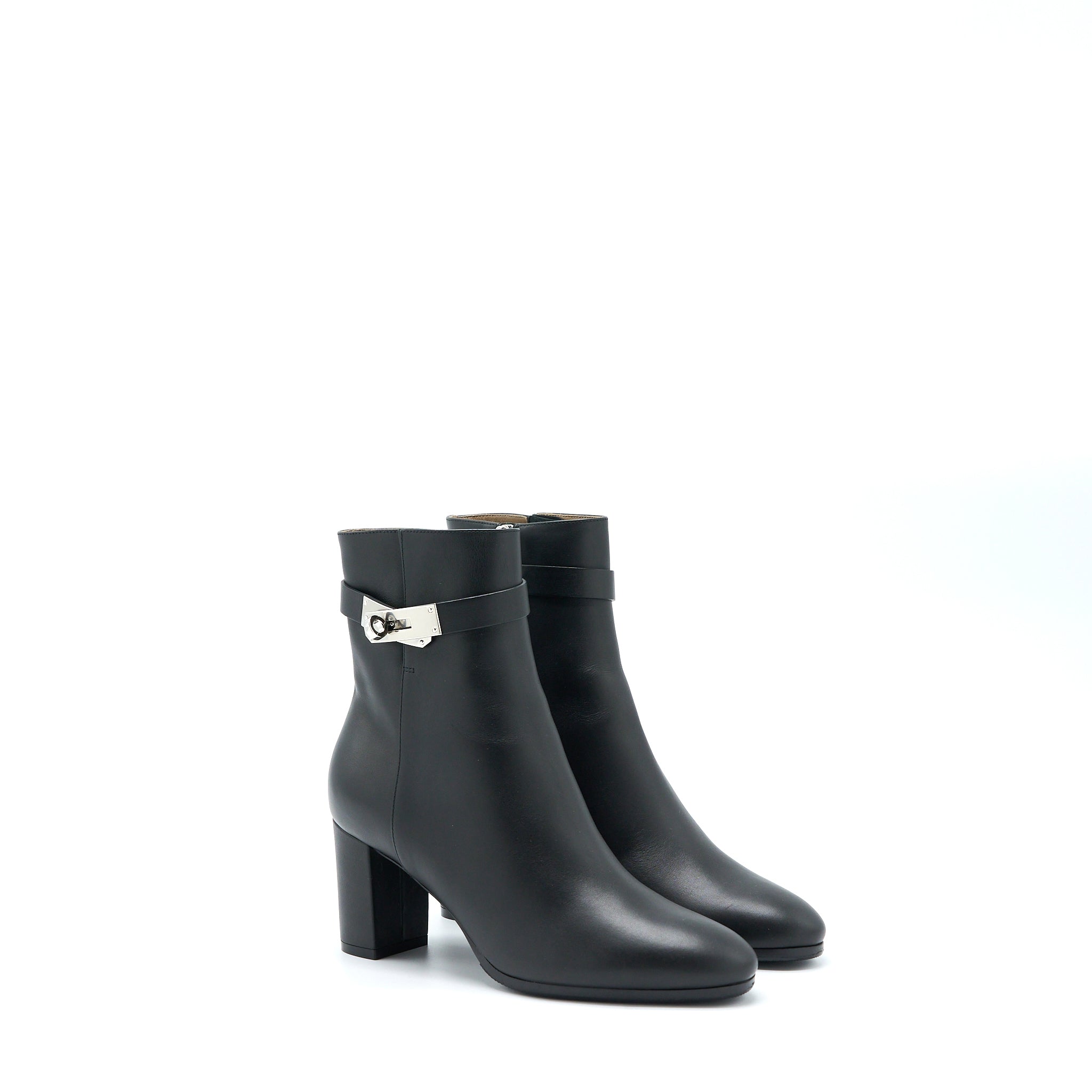 HERMES SAINT GERMAIN BOOTS CALFSKIN BLACK SHW