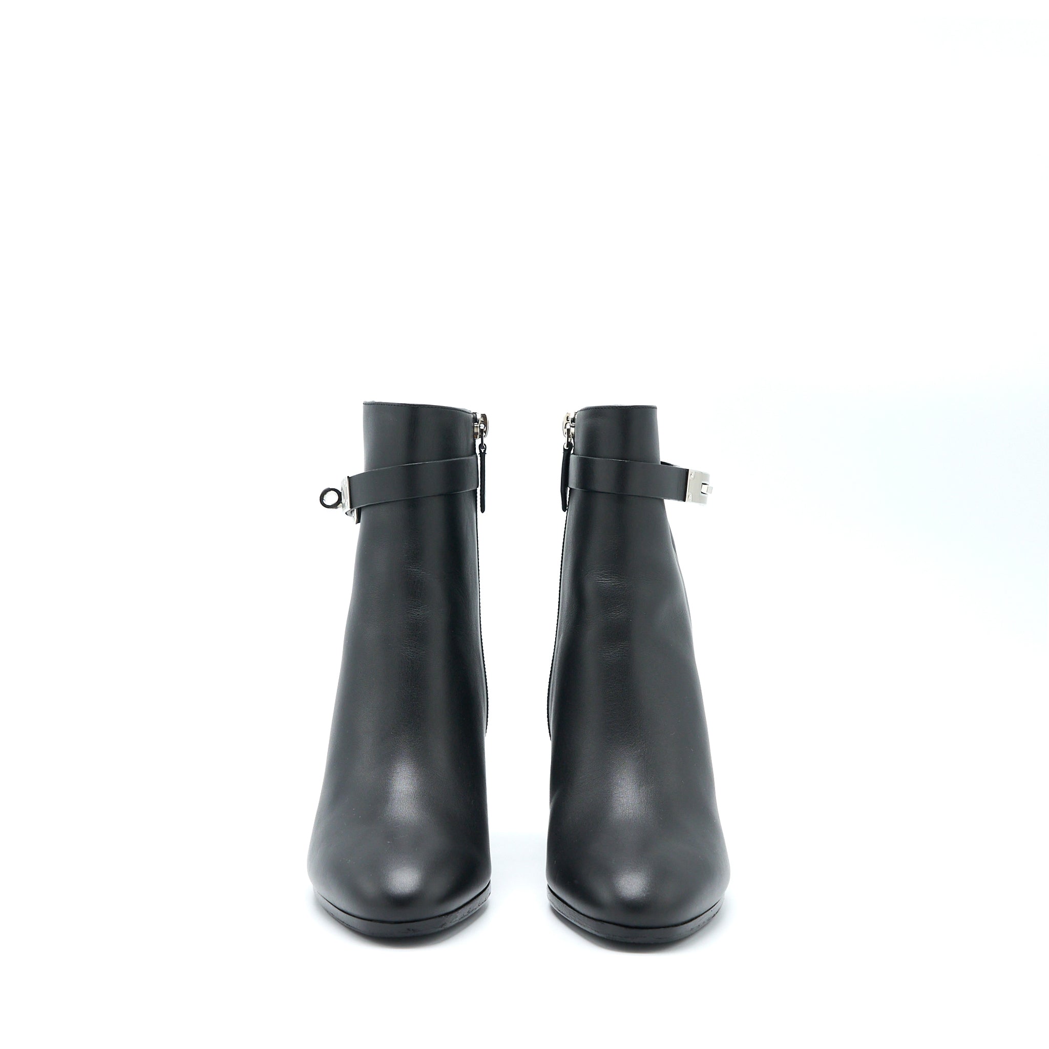 HERMES SAINT GERMAIN BOOTS CALFSKIN BLACK SHW