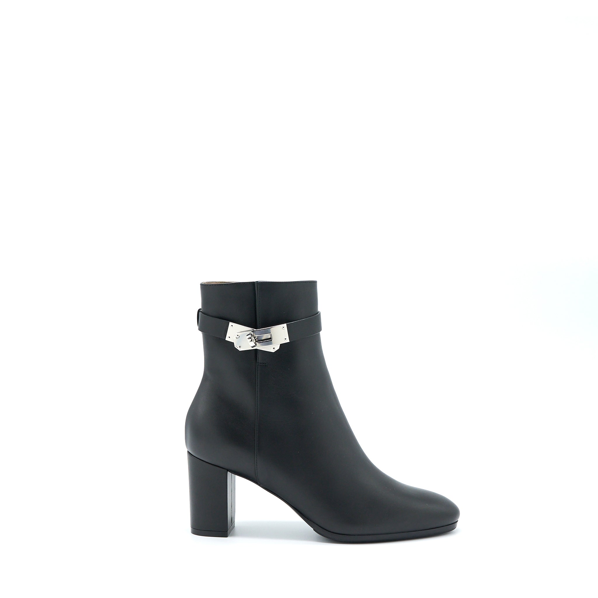 HERMES SAINT GERMAIN BOOTS CALFSKIN BLACK SHW